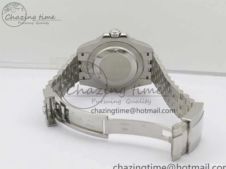 GMT-Master Blue 904L V3 Diamonds Jubilee Dial GMF Bracelet SA3285 II Steel On CHS White Bezel Black Edition Best 0330